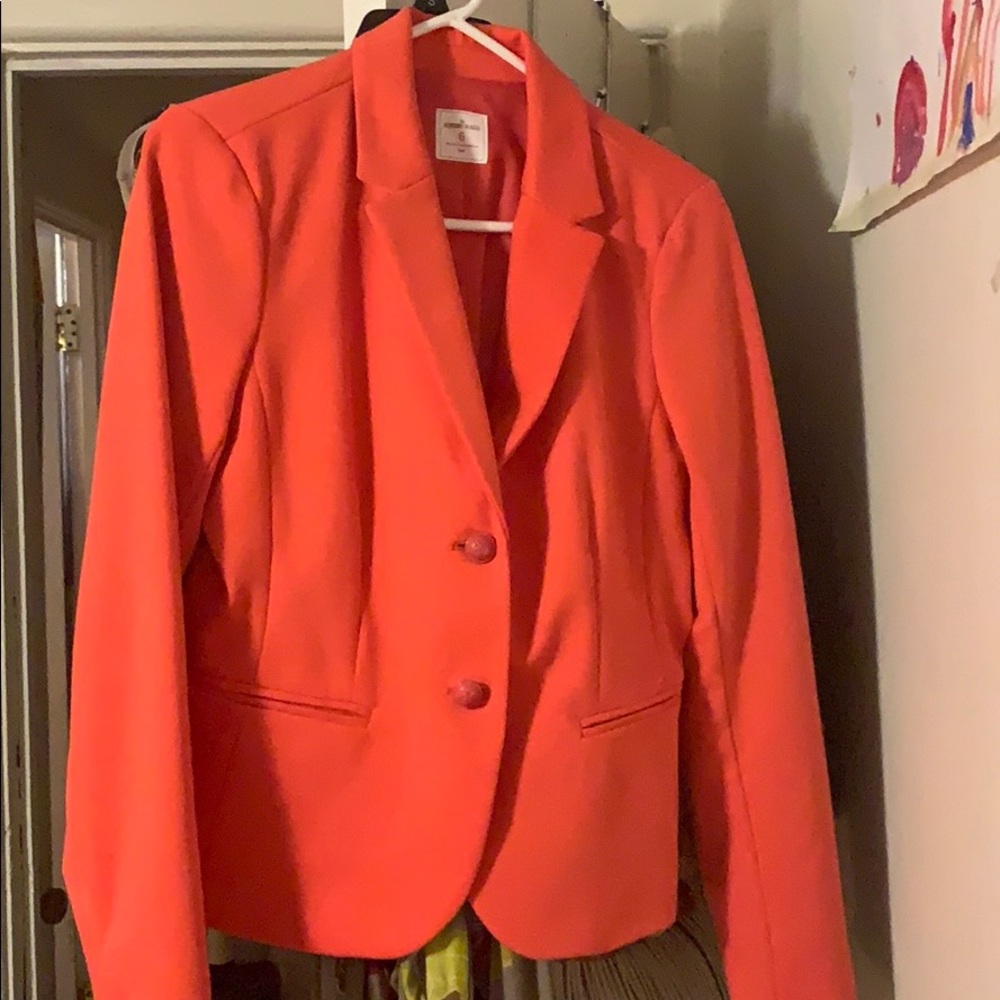 Coral blazer.